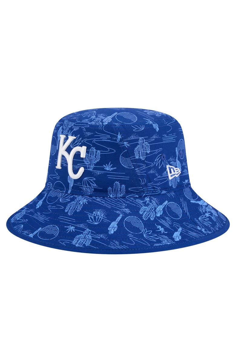 New Era Men's New Era Royal Kansas City Royals 2025 Spring Training All Over Print Bucket Hat, Alternate, color, Royal