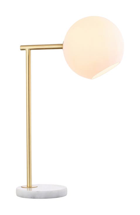 Charles Contemporary Modern Metal/Marble LED Table Lamp