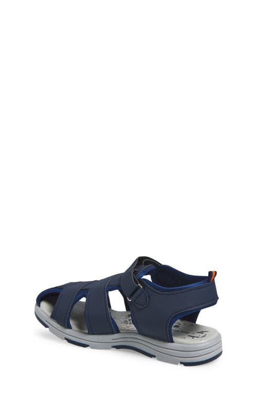 Extreme By Eddie Marc Kids' Solid Woven Sandal In Navy