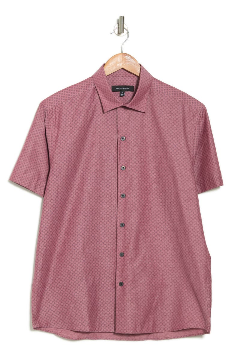WESTZEROONE Chronos Short Sleeve Woven Sport Shirt, Alternate, color, 