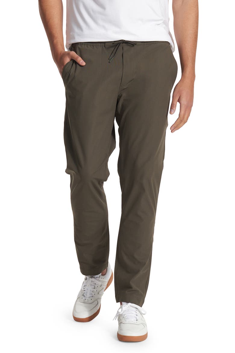 Meta Elastic Waist Pants, Main, color, DARK OREGANO