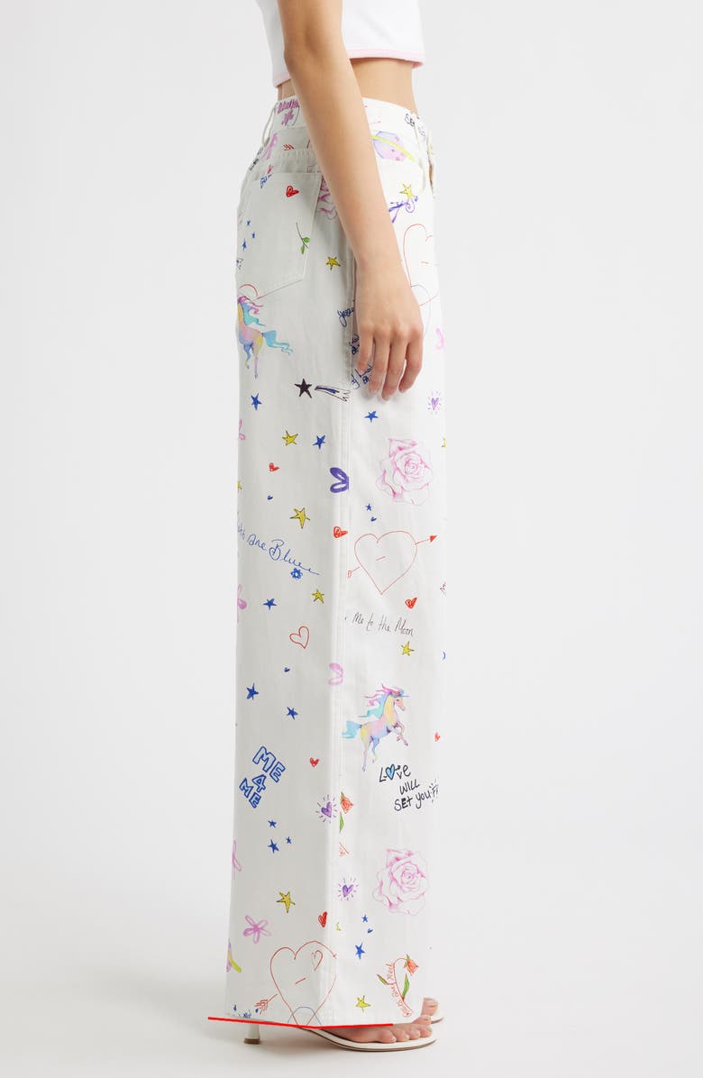 Kulani Kinis <p>Printed Straight Leg Jeans (Dear Diary)</p>, Alternate, color, Dear Diary