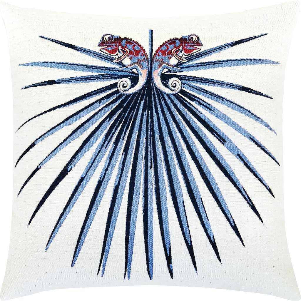 Elaine Smith Chameleon Jacquard Indoor & Outdoor Woven Accent Pillow in Capri  product