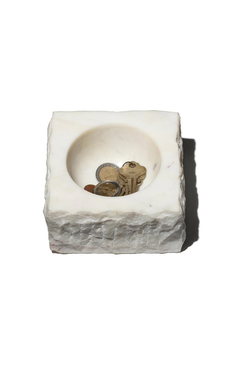 PUEBCO Unfinished Marble Bowl, Main, color, Ivory