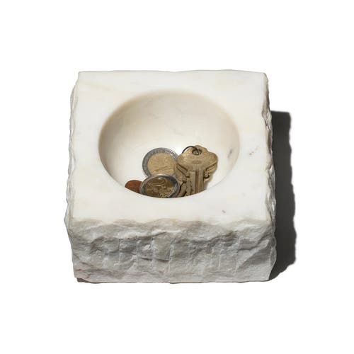 Puebco Unfinished Marble Bowl In Ivory