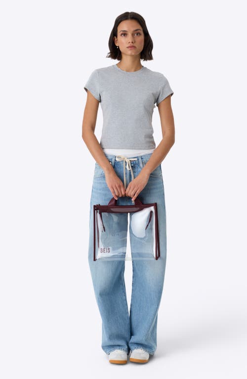Beis Béis The Clear Stadium Tote In White