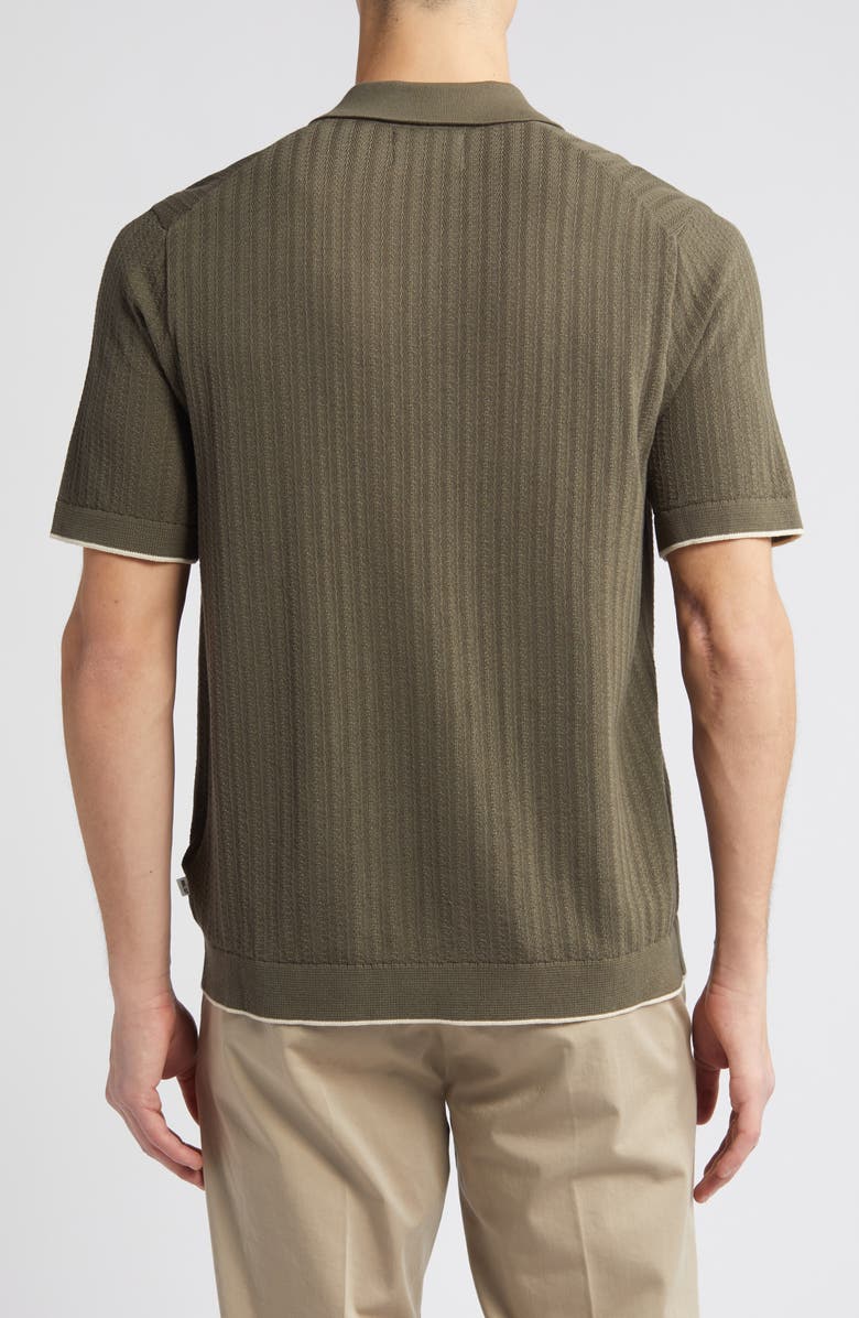 NN07 Nalo 6561 Ribbed Short Sleeve Cotton Cardigan, Alternate, color, 