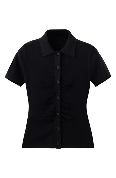 Rib Polo Cardigan