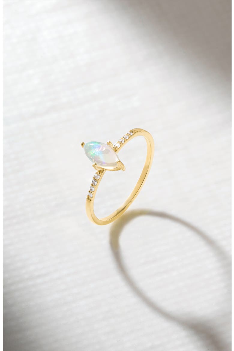Marquis Gemstone Ring, Alternate, color, YELLOW