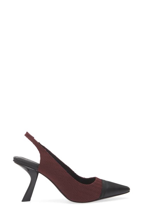 Karl Lagerfeld Paris Kinsley Slingback Pump In Wine/black