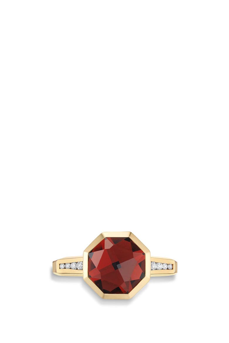 Guilin Octagon Ring with Diamonds in 18K Gold, Alternate, color, YELLOW GOLD/ DIAMOND