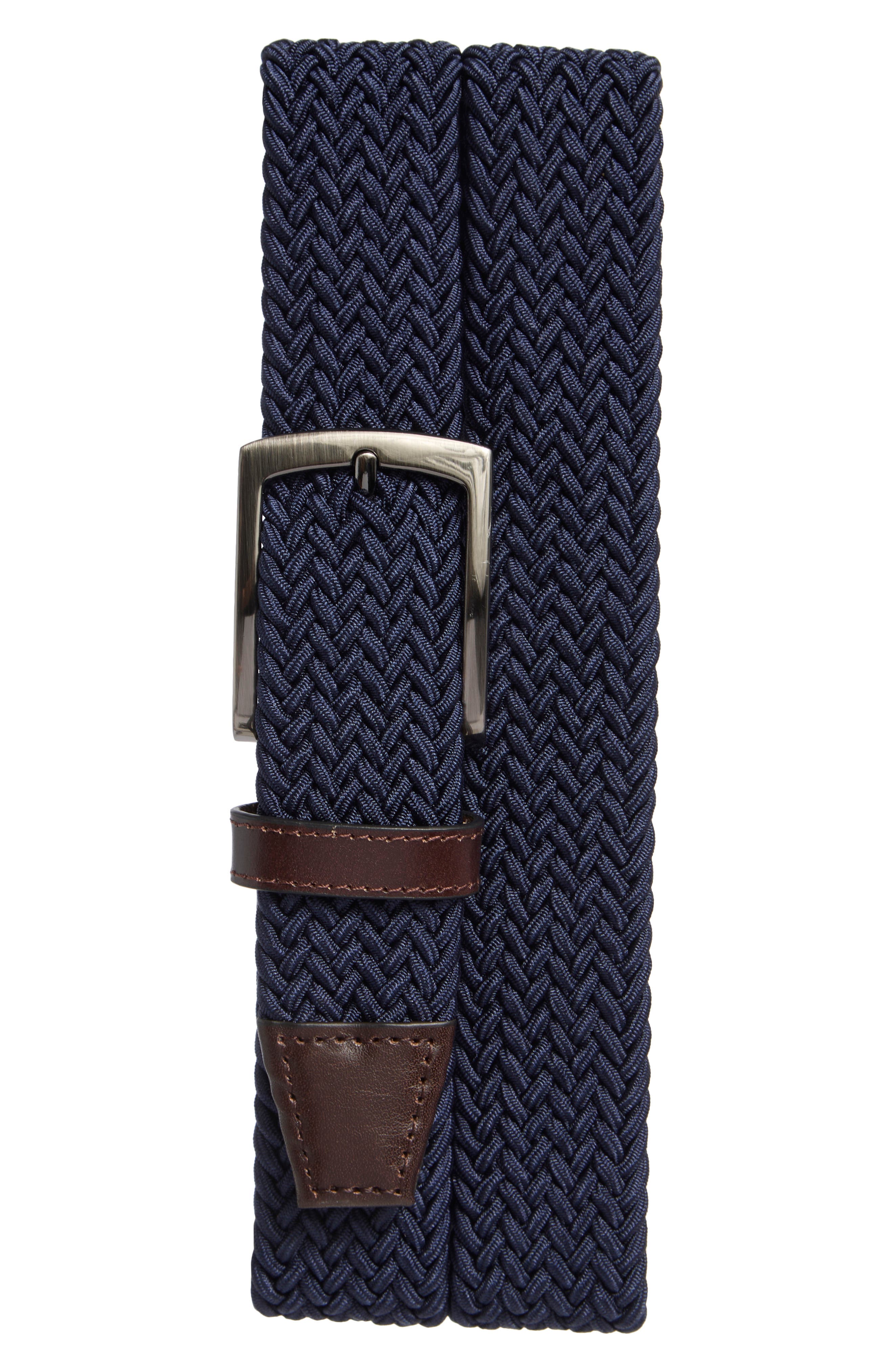 Johnston & Murphy Stretch Braided Belt