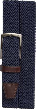 Johnston & Murphy Stretch Braided Belt