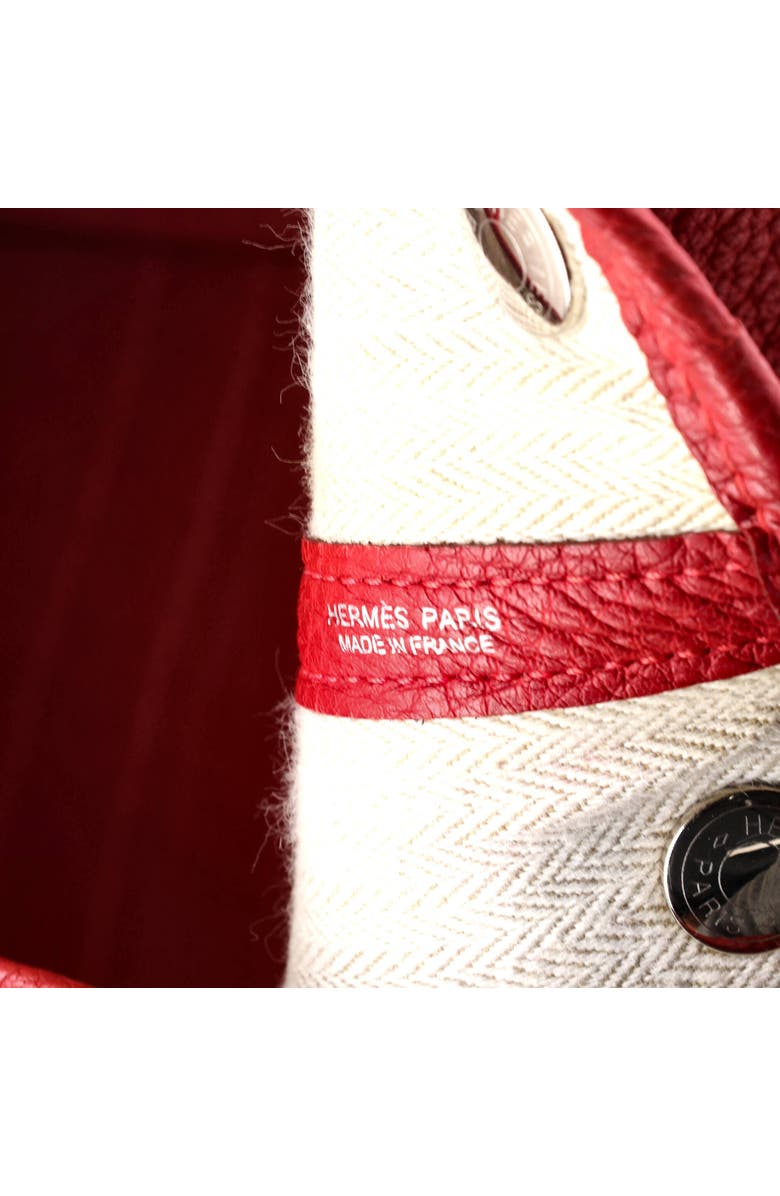 Pre-Owned Hermes Garden Party Tote Leather 30, Alternate, color, Rouge Vif