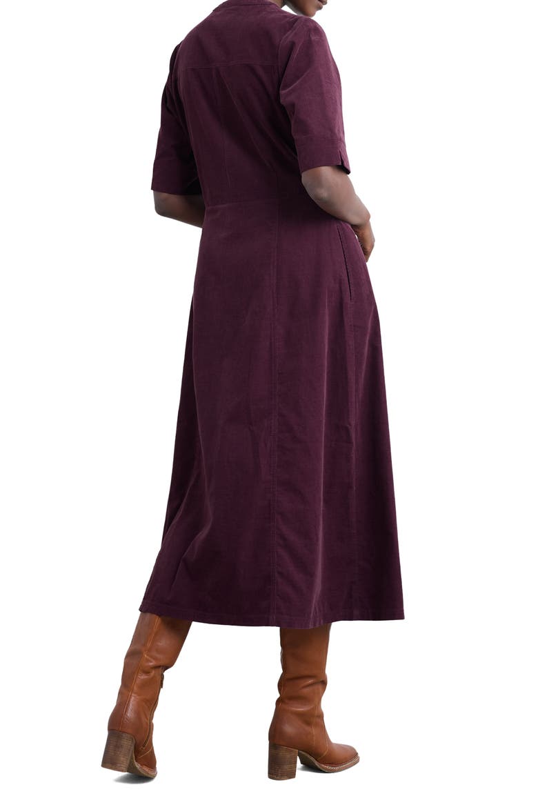 Wightwick Organic Cotton Denim Midi Dress, Alternate, color, DARK HELLEBORE