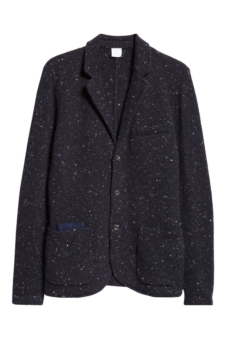 Wool & Cashmere Blend Donegal Knit Sport Coat, Alternate, color, NEW BLUE