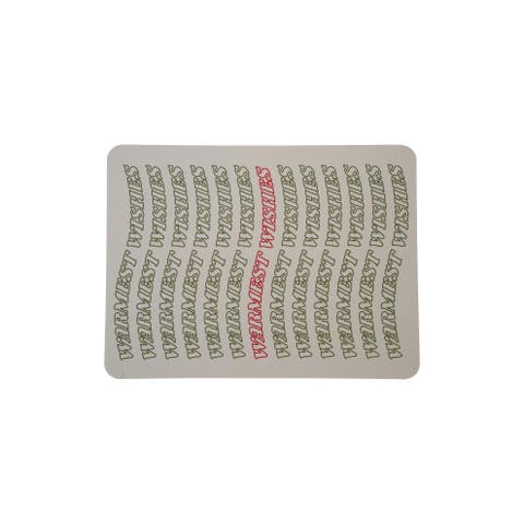 Silicone Non-Slip Baking Mat, Green, Red & White