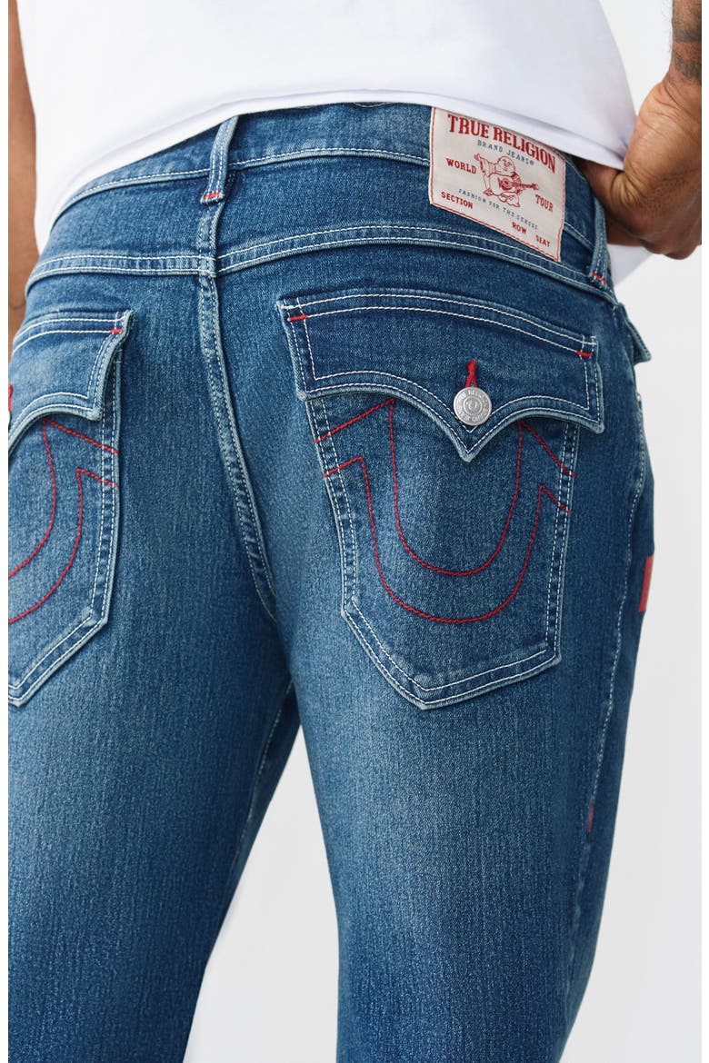 Billy Flap Bootcut Jeans, Alternate, color, MEDIUM BLUE COMET
