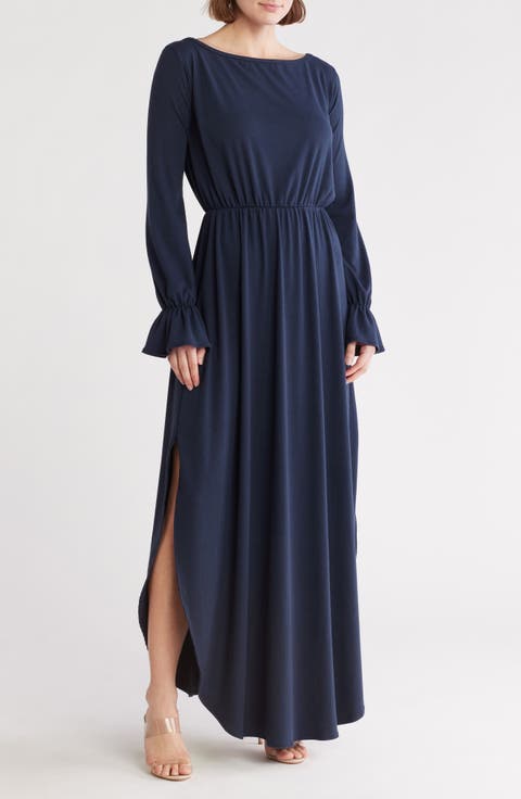 Long Sleeve Knit Maxi Dress