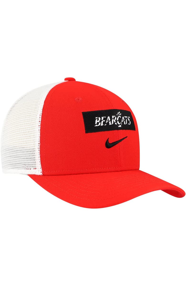 Nike Men's Nike Red Cincinnati Bearcats 2024/25 Sideline Rise Trucker Adjustable Hat, Alternate, color, 