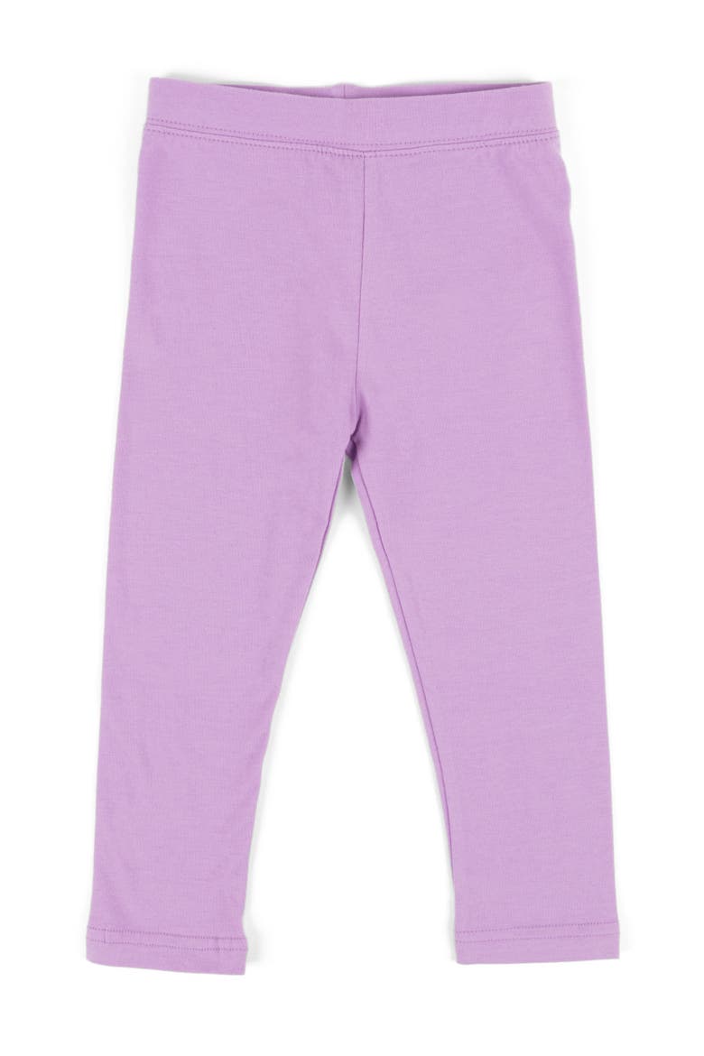Girls Cotton Leggings, Solid Colors, Alternate, color, PURPLE