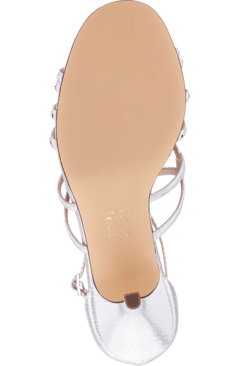 Nina Aniela Ankle Strap Sandal, Alternate, color, Silver