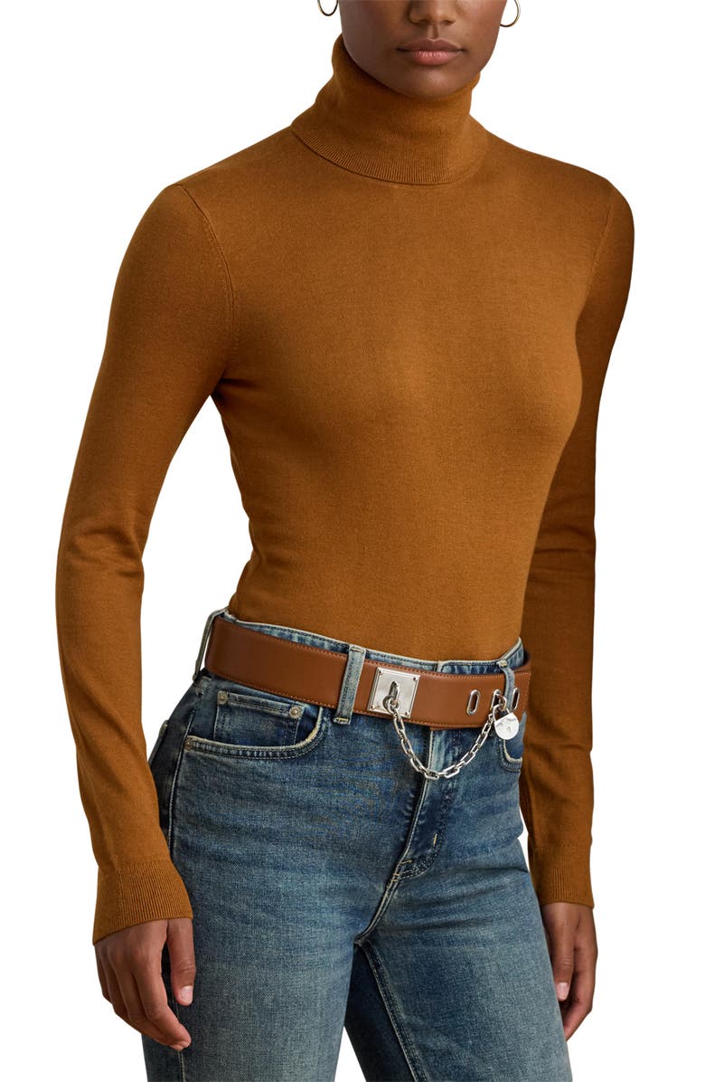 Lauren Ralph Lauren Slim Turtleneck Sweater, Main, color,