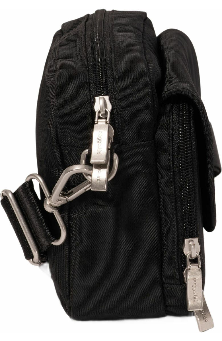 BAGGALLINI Coastal Flip Lock Camera Bag Crossbody, Alternate, color, Black
