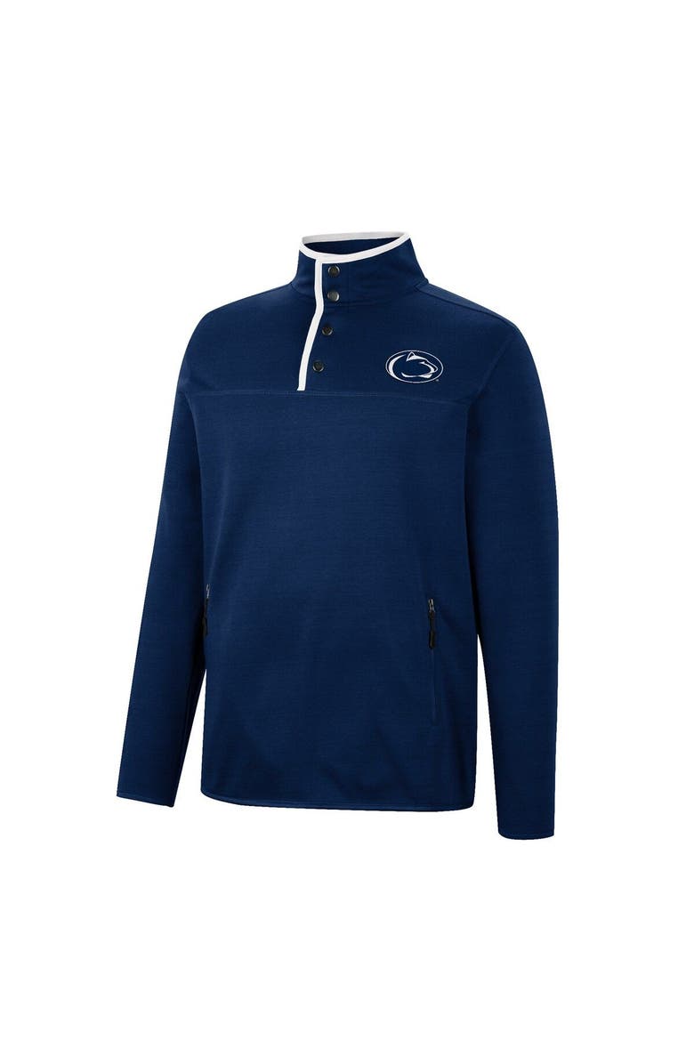 COLOSSEUM Men's Colosseum Navy Penn State Nittany Lions Rebound Quarter-Snap Jacket, Alternate, color, 
