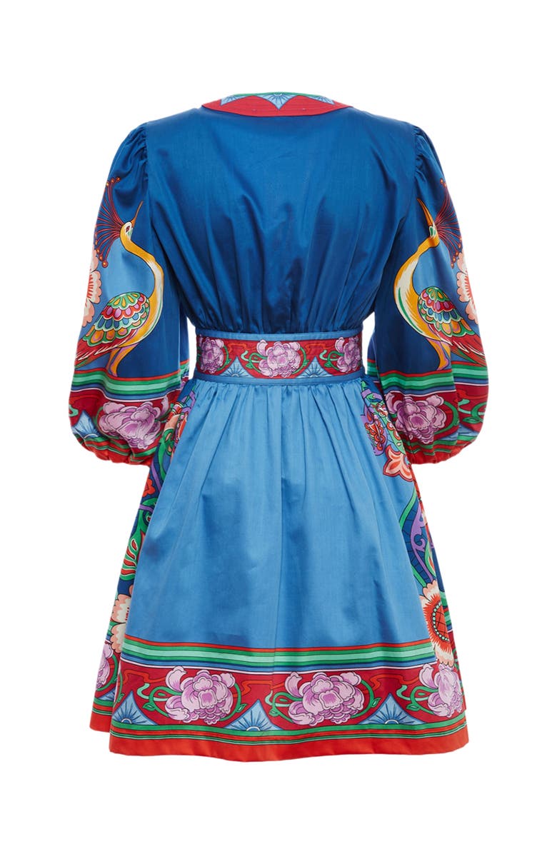 La DoubleJ Margherita Dress Taormina Placée Navy, Alternate, color, 