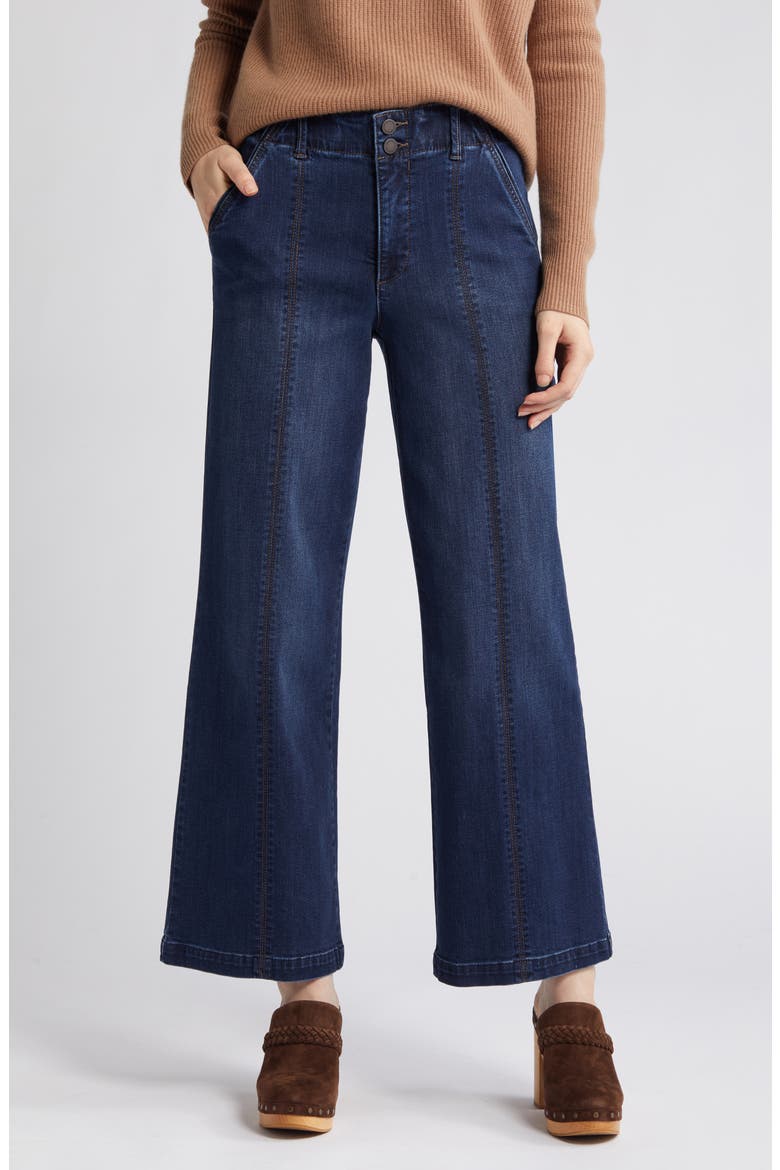 'Ab'Solution Skyrise Wide Leg Jeans, Alternate, color, INDIGO