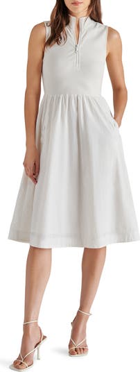 Berlin Sleeveless Half-Zip A-Line Dress