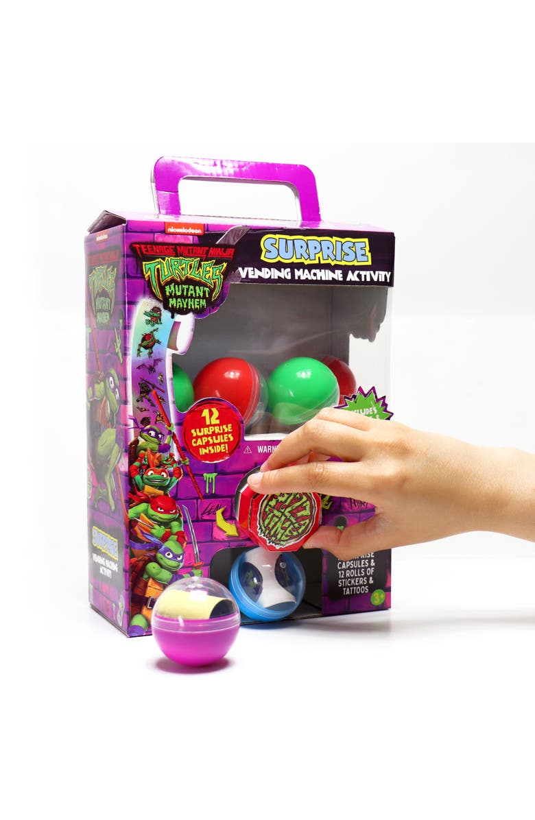 Tara Toys Surprise Vending Machine Activity Tmnt 12 Capsules, Alternate, color, Multicolored