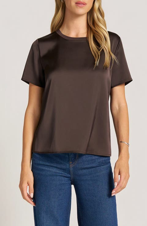 Clove Satin T-Shirt