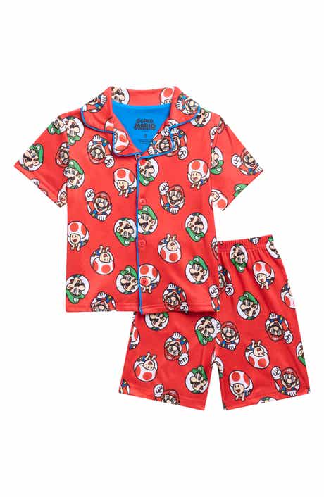 AME Kids' Super Mario Two-Piece Coat Pajamas