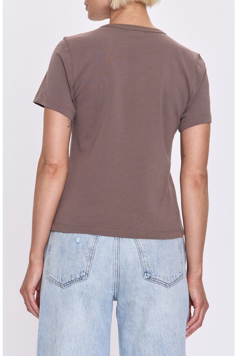 Alba Cotton T-Shirt, Alternate, color, MINK