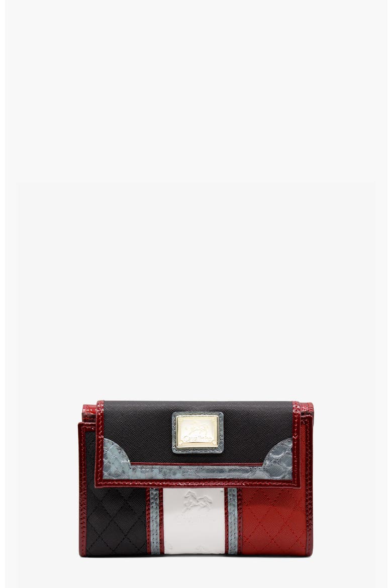 Royal 202 Wallet, Main, color, Navy / Red / White / Silver