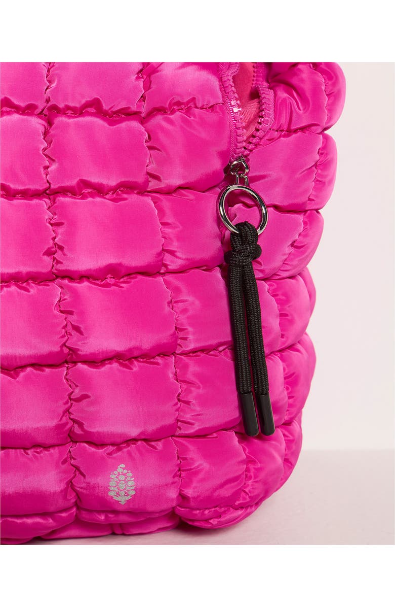 Free People FP Movement Quilted Carryall Bag, Alternate, color, Fuschia Flirt