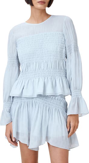 Pamela Smocked Ruffle Top