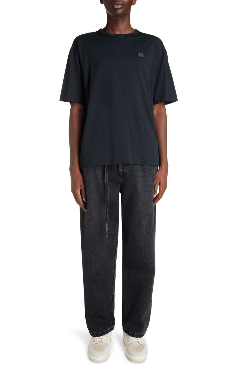 Acne Studios Nash Face Patch Oversize T-Shirt, Alternate, color, 