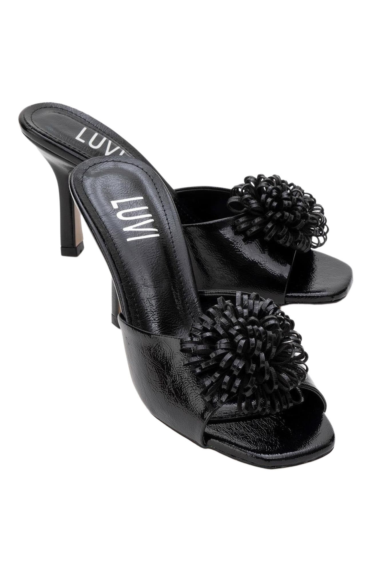 Prologue Shoes Shana Floral Stiletto Heel Mule, Alternate, color, 