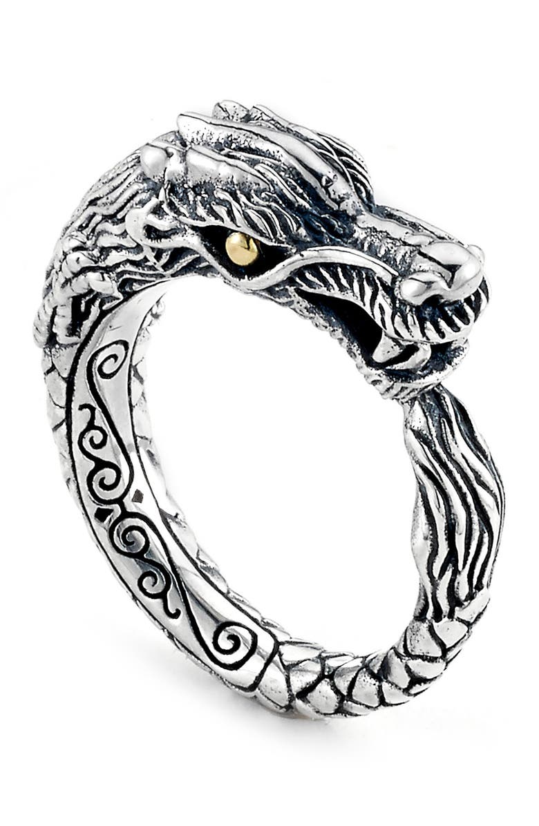 SAMUEL B. Sterling Silver Dragon Ring, Main, color, 