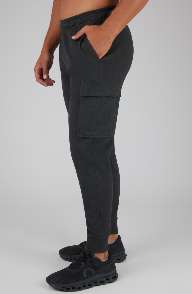 90 DEGREE BY REFLEX Ulta Mélange Fleece Joggers, Alternate, color, Black