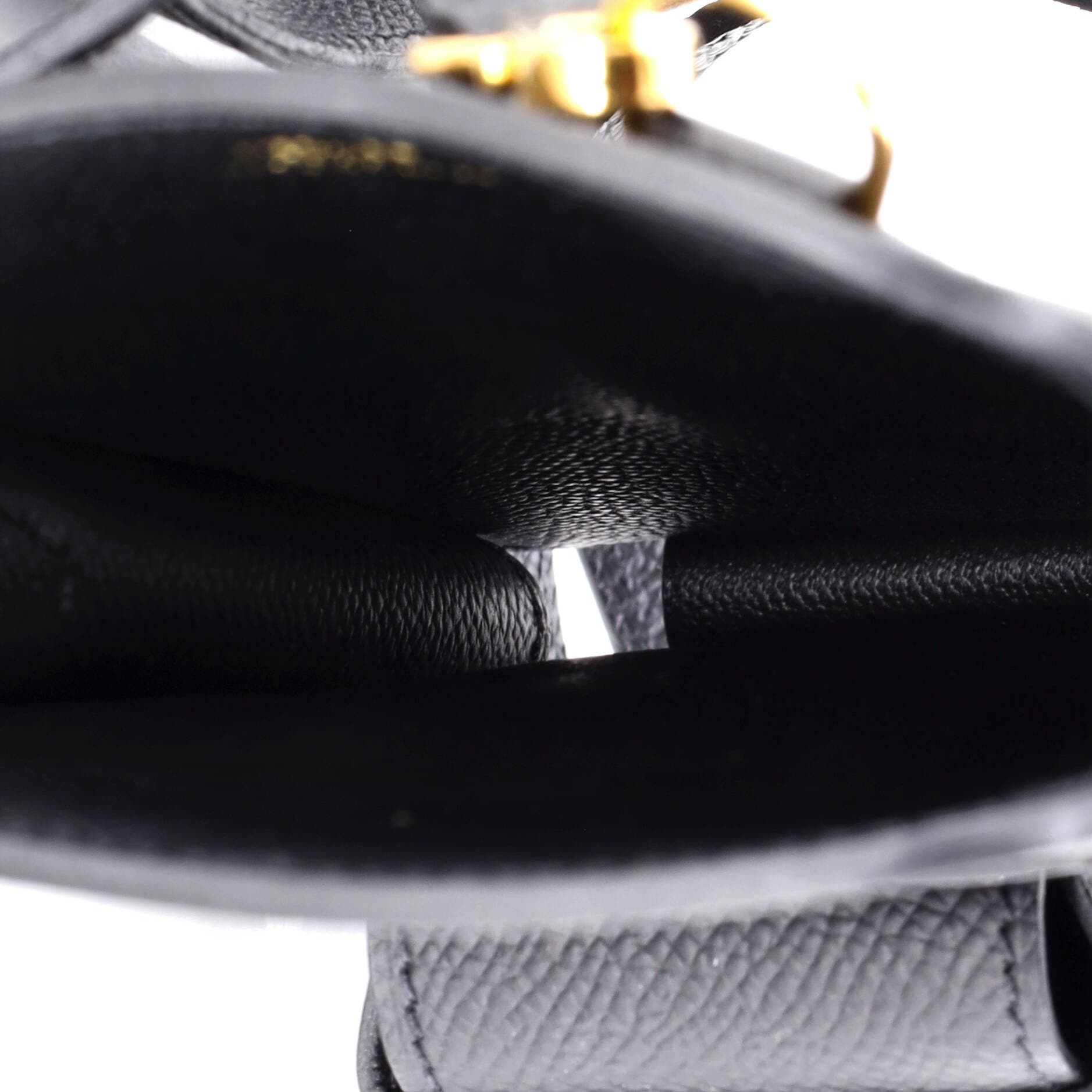 Pre-Owned Hermes Hermesway Phone Case Crossbody Bag Epsom, Alternate, color, Noir