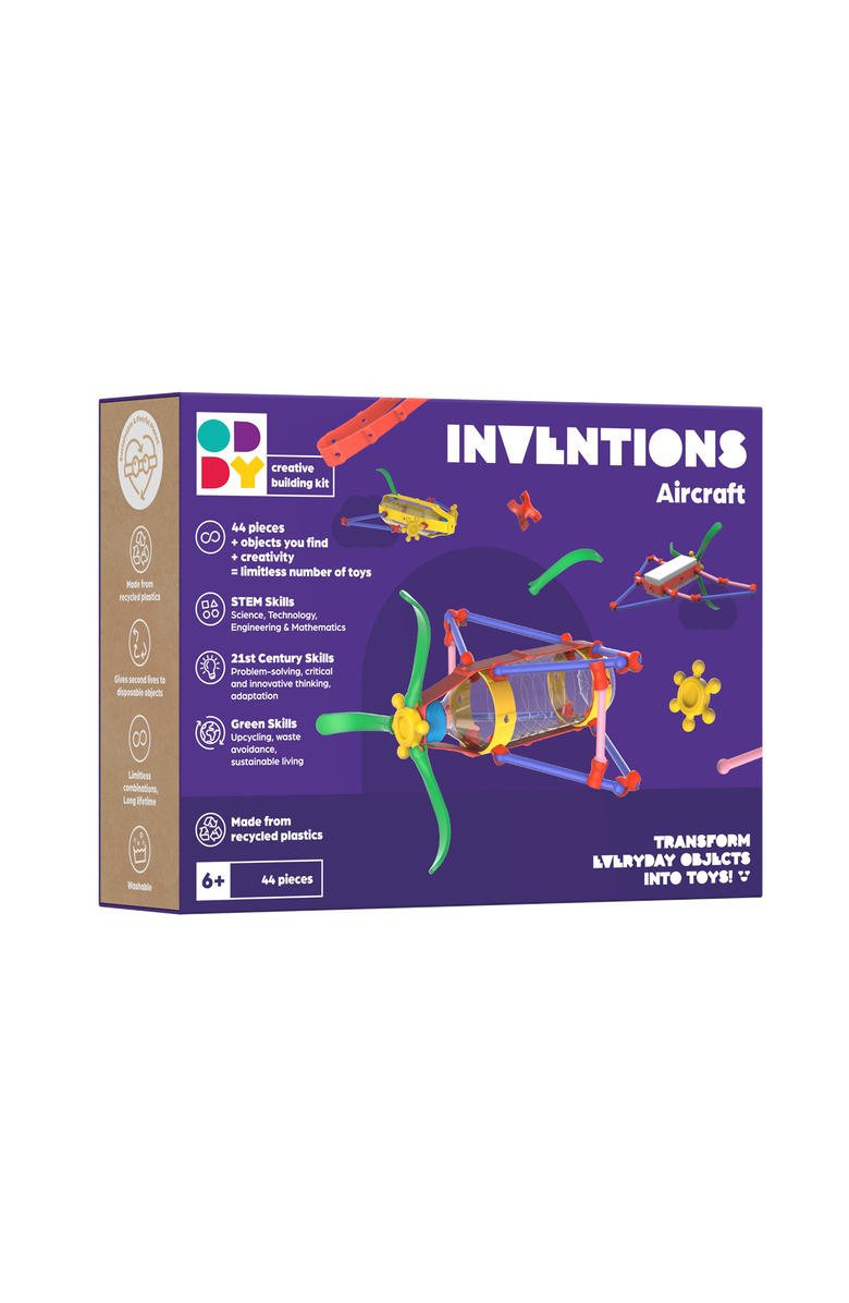 Oddy Inventions Aircraft Building Kit, Main, color, NO COLOR