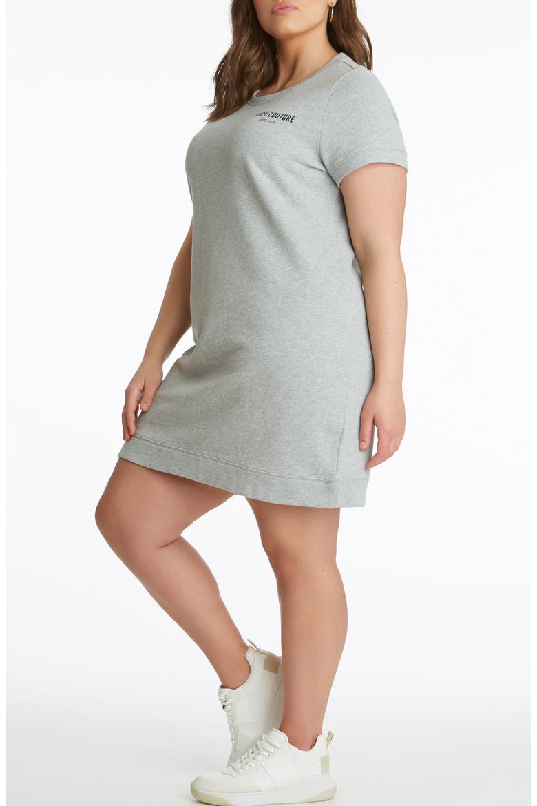 Cotton T-Shirt Dress, Alternate, color, GREY POWDER HEATHER