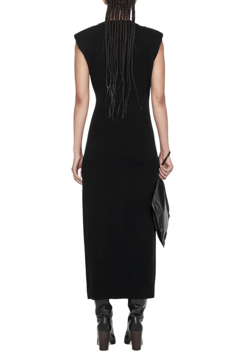 Kayla Merino Wool Dress, Alternate, color, BLACK