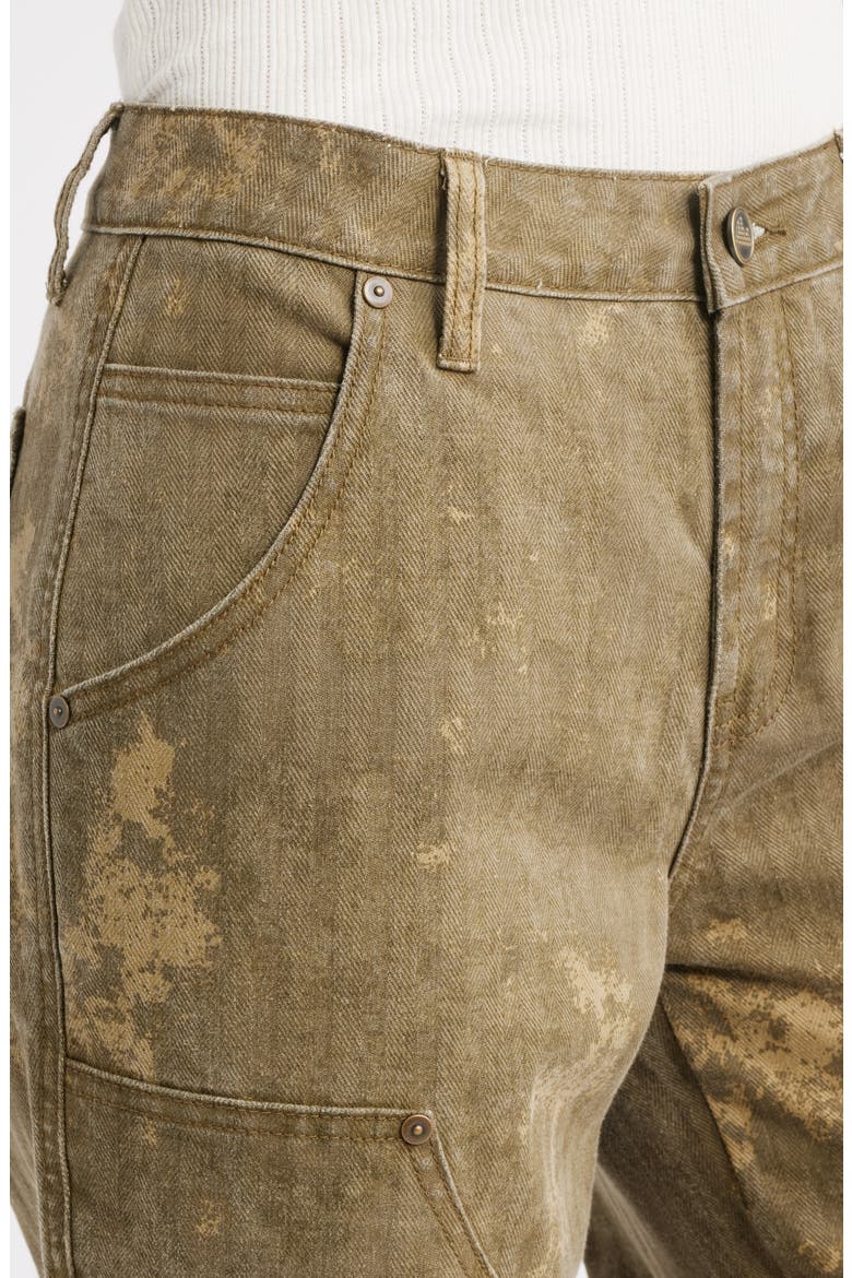 Straight Leg Carpenter Jeans, Alternate, color, OLIVE