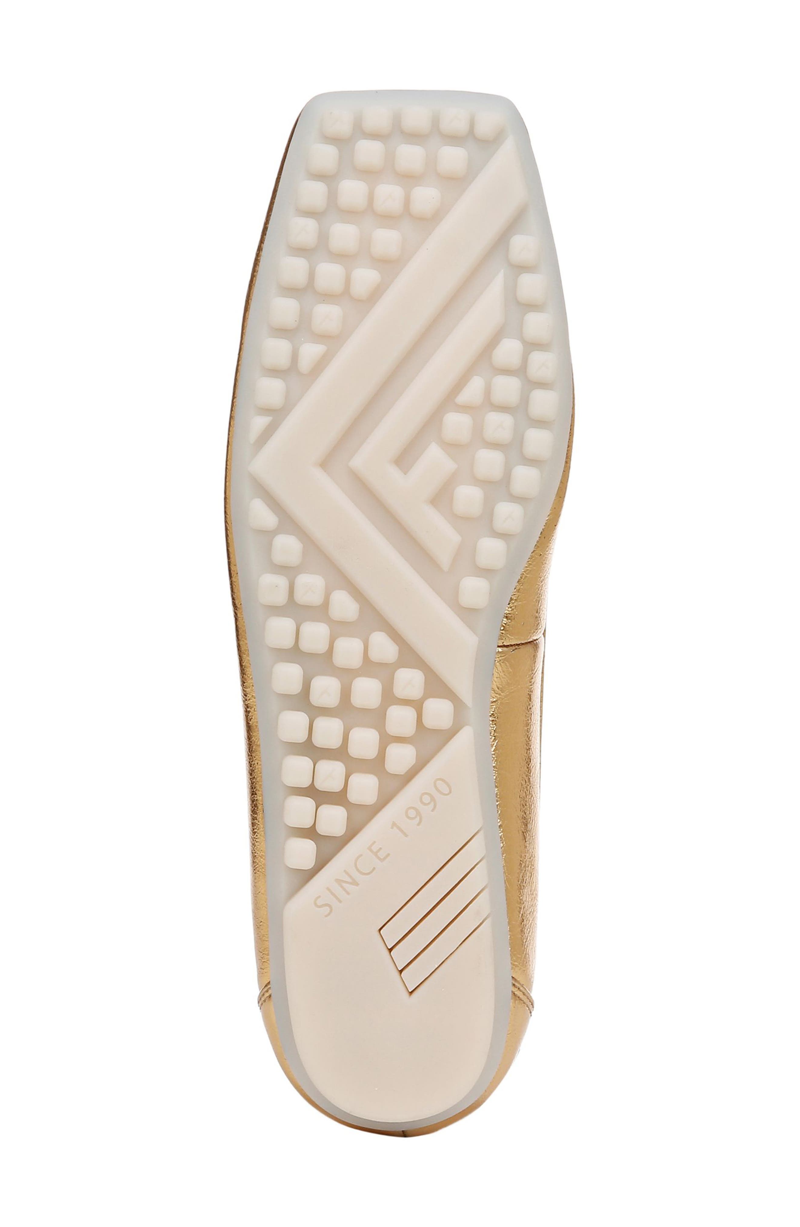 Franco Sarto Imara Square Toe Ballet Flat, Alternate, color, Gold