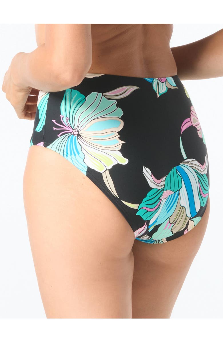 Coco Contours Thrive Ultra High Waist Bikini Swim Bottom, Alternate, color, 004-Black Multi